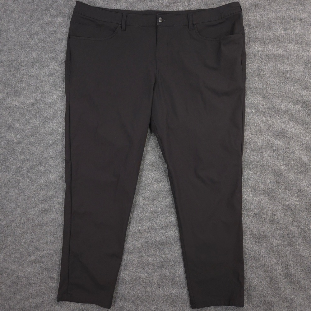Lululemon ABC Pants Mens 44X30 Black Slim Fit Performance Golf Preppy Commuter